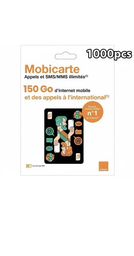Carte sim prépayée orange - sim,