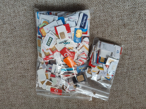 Sim card 650 usate - 650, vintage